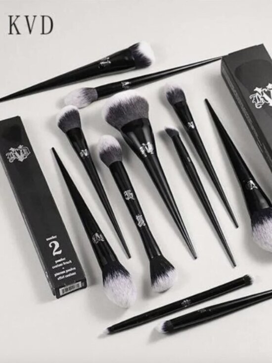 Kat Von D Other - Kat Von D  Makeup Brush Set & Kit Foundation Blush Highlight Concealer NWT
